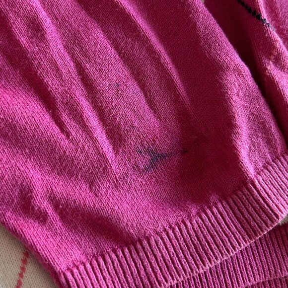 Tommy Hilfiger Argyle V-Neck Sweater ASO Spencer Hastings - Picture 6 of 10